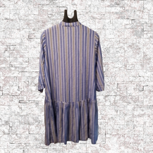 Peony dress 3XL stripes with metallic highlight NWT - Picture 2 of 5